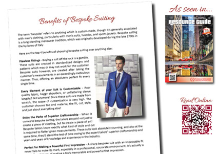 benefits of bespoke suiting
